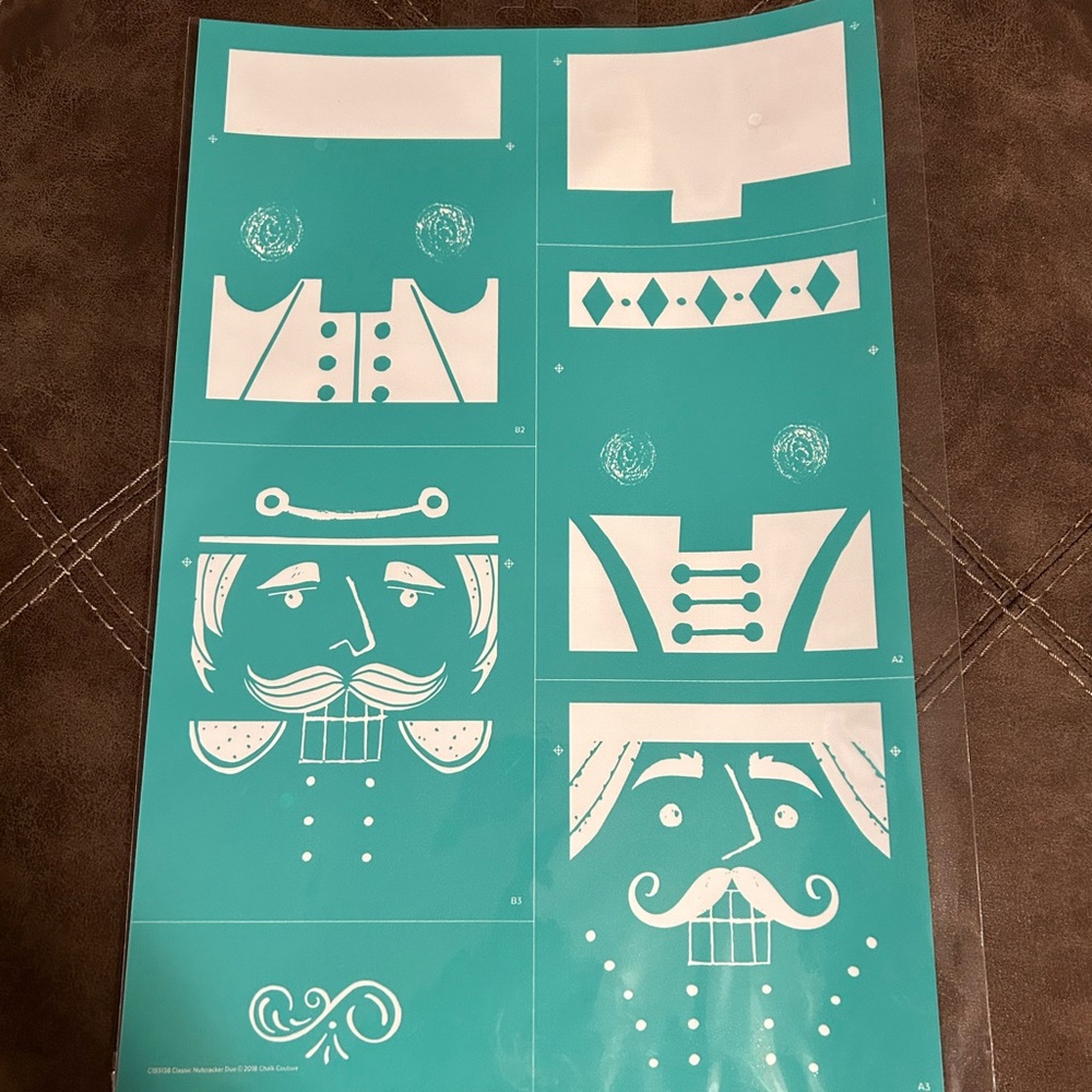 Chalk couture silk screen stencil